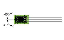 KYOWA共和电业 KFGS 120Ω2轴5元素重叠配置（测量集中应力用）KFGS-1-120-D39